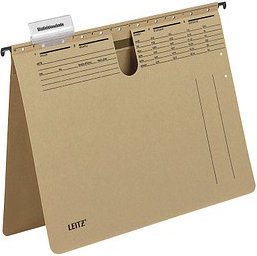 AKTION: LEITZ Hängehefter ALPHA® 1914 Karton naturbraun 1 x kaufmännische Heftung, 10 St. mit Prämie nach Registrierung