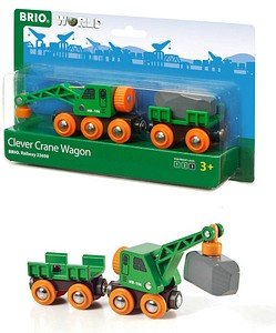 BRIO® Clever Crane Wagon 33698 Spielzeugeisenbahnen