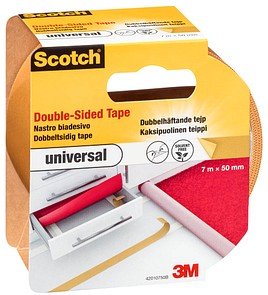 Thumbnail - Scotch universal doppelseitiges Klebeband 50,0 mm x 7,0 m, 1 Rolle