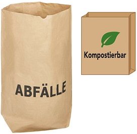 Thumbnail - Müllbeutel 120,0 l braun 2x 70,0 g/qm, 100 St.