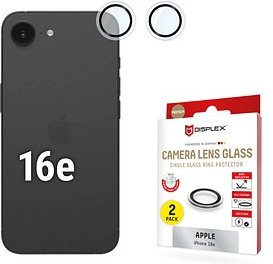Thumbnail - DISPLEX® Camera Lens Glass Kamera-Schutzgläser für Apple iPhone 16e, 2 St.