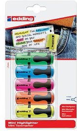 edding mini highlighter Textmarker farbsortiert, 5 St.