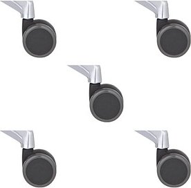 ORIGINAL STEIFENSAND Stuhlrollen für harte Böden, 5 St.