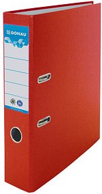 DONAU Öko Ordner rot Karton 7,5 cm DIN A4