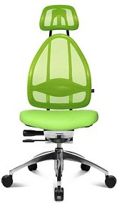 Thumbnail - Topstar Bürostuhl Open Art, J190TS05 Stoff grün, Gestell alu