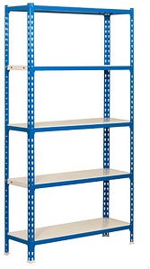 Thumbnail - Simonrack Schwerlastregal SIMONCLICK 5 8435104912584 blau, weiß 90,0 x 50,0 x 180,0 cm