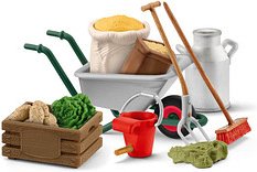 Thumbnail - Schleich® Farm World 42610 Stallpflege Zubehör Spielfiguren-Set