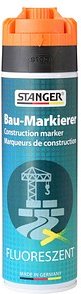 STANGER Bau-Markierer Markierungsspray neonhellorange 500,0 ml, 1 St.