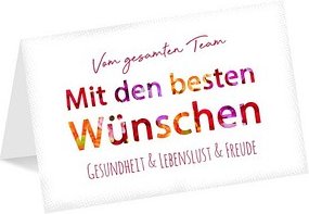 LUMA Geburtstagskarte Vom gesamten Team DIN B6, 1 St.