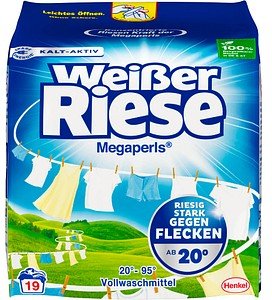 Weißer Riese Megaperls Waschmittel Perls, 1,14 kg