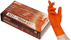 NITRAS MEDICAL unisex Einmalhandschuhe TOUGH GRIP N orange Größe M, 50 St.
