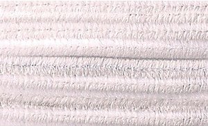 folia Pfeifenreiniger weiß Chenilledraht Ø 8,0 mm, 10 St.