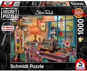 Schmidt Secret Puzzle Im Nähzimmer Puzzle, 1000 Teile