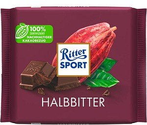 Ritter SPORT Halbbitter Schokolade 100,0 g