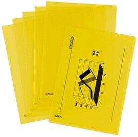 Thumbnail - herlitz Sichthüllen DIN A4 gelb genarbt 0,19 mm, 10 St.