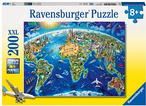 Ravensburger XXL Große, weite Welt Puzzle, 200 Teile