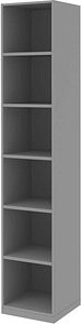 röhr Aktenregal quantum grau 40,0 x 40,0 x 220,5 cm, 1 St.