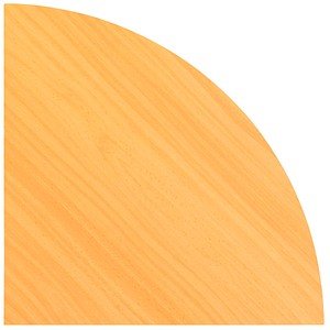 HAMMERBACHER Verbindungsplatte Haziender buche, dreieckig abgerundet 80,0 x 80,0 x 2,5 cm