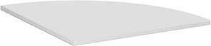 geramöbel Verbindungsplatte Flex lichtgrau, dreieckig abgerundet 80,0 x 80,0 x 2,5 cm