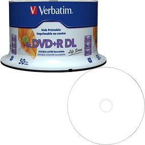 50 verbatim DVD+R 8,5 GB Double Layer, bedruckbar