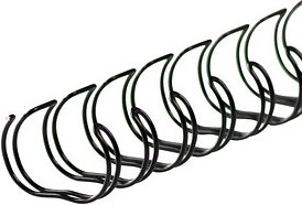 50 LMG Drahtbinderücken schwarz für 160 Blatt