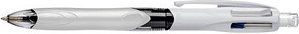 BIC 4-Farben-Kugelschreiber 4 Colours 3+1 HB grau, Schreibfarbe: schwarz, blau, rot, grau, 1 St.