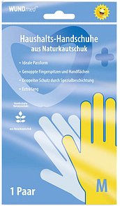 WUNDmed® unisex Gummihandschuhe gelb Größe M, 1 Paar