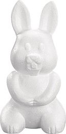 Rayher Styroporform weiß Hase 23,0 cm, 1 St.