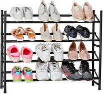 LOVE !T STORE !T Teleskop-Schuhregal LOFT schwarz 62,0 - 116,0 x 23,0 x 68,0 cm, 1 St.