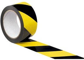 SUPRA Warnklebeband schwarz/gelb 50,0 mm x 66,0 m 1 Rolle