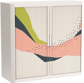 PAPERFLOW easyOffice Colour Rollladenschrank 61038 2 Fachböden 110,0 x 41,5 x 104,0 cm