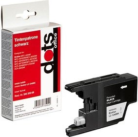 dots schwarz Druckerpatrone kompatibel zu brother LC-1240BK