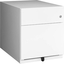 Thumbnail - BISLEY Note Rollcontainer verkehrsweiß 2 Auszüge 42,0 x 56,5 x 49,5 cm