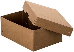 FALKEN PURE Aufbewahrungsbox 4,5 l braun 18,0 x 25,0 x 10,0 cm