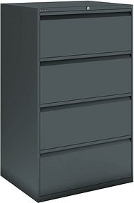 Thumbnail - BISLEY DF3 Hängeregistraturschrank anthrazit 4 Schubladen 80,0 x 62,2 x 132,1 cm