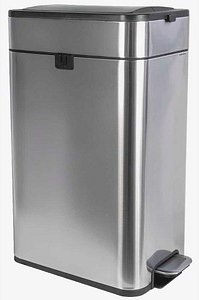 MAUL Lwing Mülleimer 40,0 l edelstahl, 1 St.