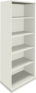 fm Aktenregal Sidney weiß 80,0 x 44,2 x 186,9 cm, 1 St.