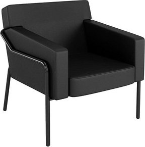 medso powered by PAPERFLOW Sessel MEDSO L schwarz Kunstleder, 1 St.