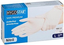 Thumbnail - HYGOSTAR unisex Einmalhandschuhe SAFE PREMIUM weiß Größe L, 100 St.