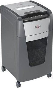 Thumbnail - Rexel Optimum AutoFeed+ 225M Aktenvernichter mit Partikelschnitt P-5, 2 x 15 mm, bis 225 Blatt, schwarz