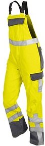 Thumbnail - KÜBLER® unisex Warnschutz-Latzhose PSA SAFETY X7 warngelb, anthrazit Größe 26
