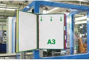 tarifold Wand-Sichttafelsystem 413109 DIN A3 farbsortiert mit 10 St. Sichttafeln