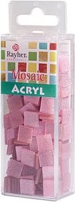 Rayher Mosaiksteine glitter rosé Acryl glitter, 1 Pack