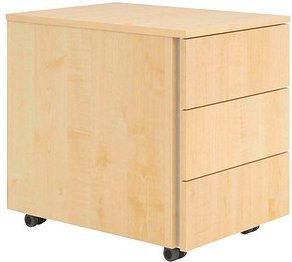 BaseLite Rollcontainer ahorn 3 Auszüge 39,5 x 54,8 x 51,0 cm