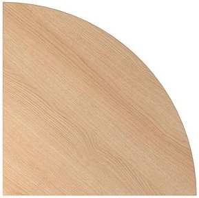 HAMMERBACHER Verbindungsplatte Gradeo eiche, dreieckig abgerundet 80,0 x 80,0 x 2,5 cm