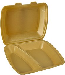 STARPAK Einweg-Menüschalen 24,3 x 20,8 cm, 200 St.