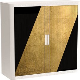 Thumbnail - PAPERFLOW easyOffice Classic Chic Rollladenschrank 61376 2 Fachböden 110,0 x 41,5 x 104,0 cm