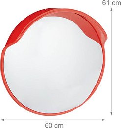 relaxdays Verkehrsspiegel Durchmesser 58,0 cm