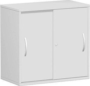 geramöbel Schiebetürenschrank Flex, S-382502-LL lichtgrau 1 Fachboden 80,0 x 42,5 x 79,8 cm