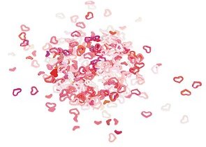 Thumbnail - Rayher Streu-Pailletten mehrfarbig Herz Ø 6,0 mm, 1 Pack